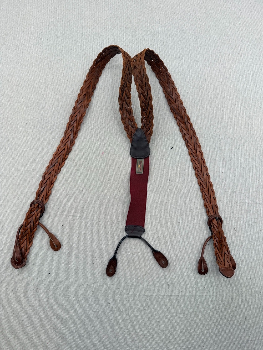 Trafalgar Vintage Leather Suspenders